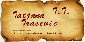 Tatjana Trašević vizit kartica